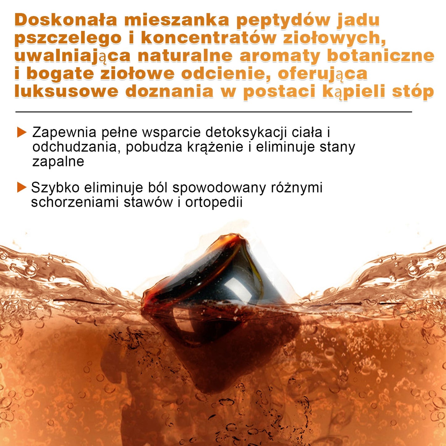 𝐁𝐞𝐧𝐞𝐭𝐮𝐫𝐞™ Jad pszczeli Wyszczuplający detoks limfatyczny Przeciwzapalne przeciwbólowe perełki do kąpieli stóp - polecane przez klinikę Mayo (zaufało im ponad 2 miliony konsumentów na całym świecie)